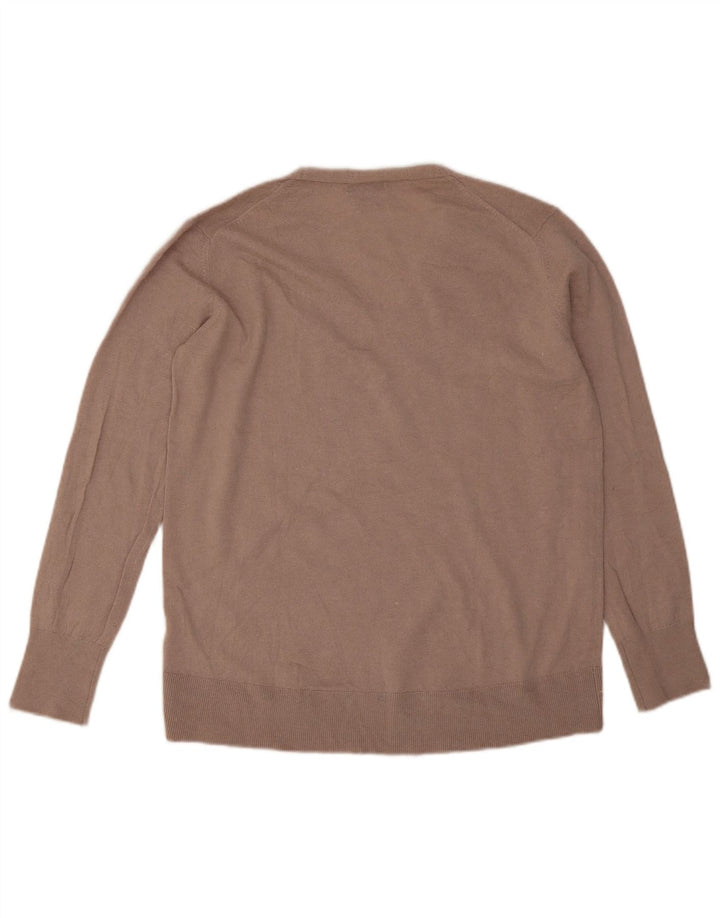 Damski sweter oversize Massimo Dutti z dekoltem w kształcie litery V, UK 6 XS, szary