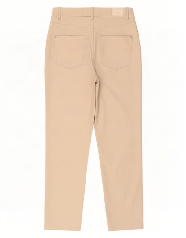Damskie zwężane spodnie ze sztucznej skóry Zara EU 38 Small W28 L27 Beżowe