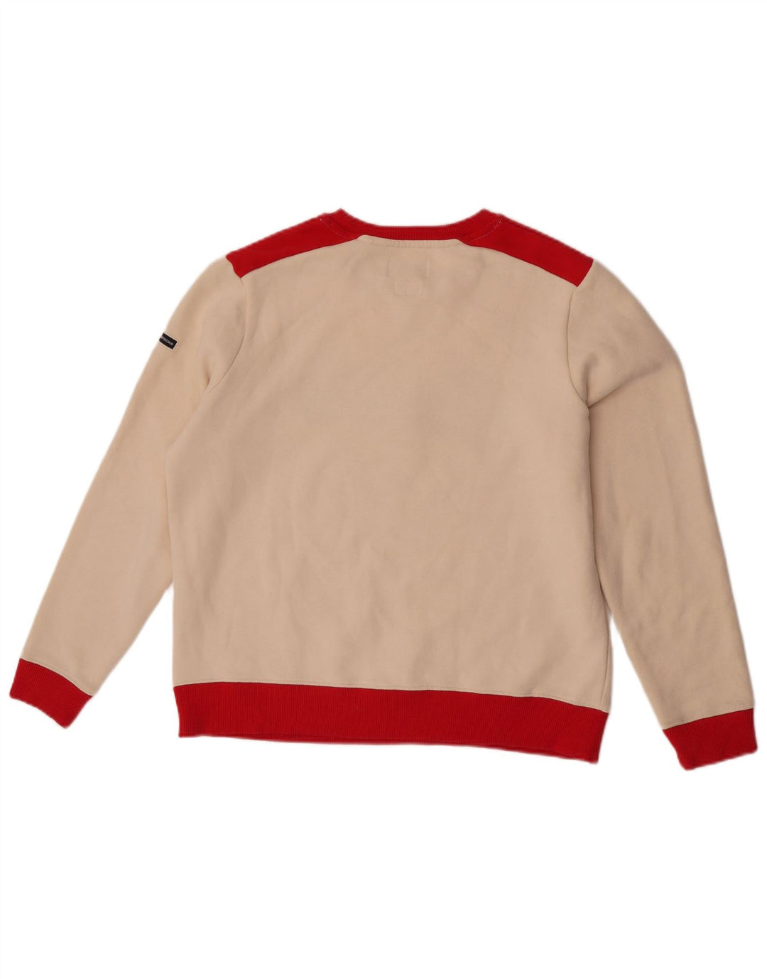 Damski sweter bluzowy Superdry UK 12, średni, złamany biały kolor, blokowy