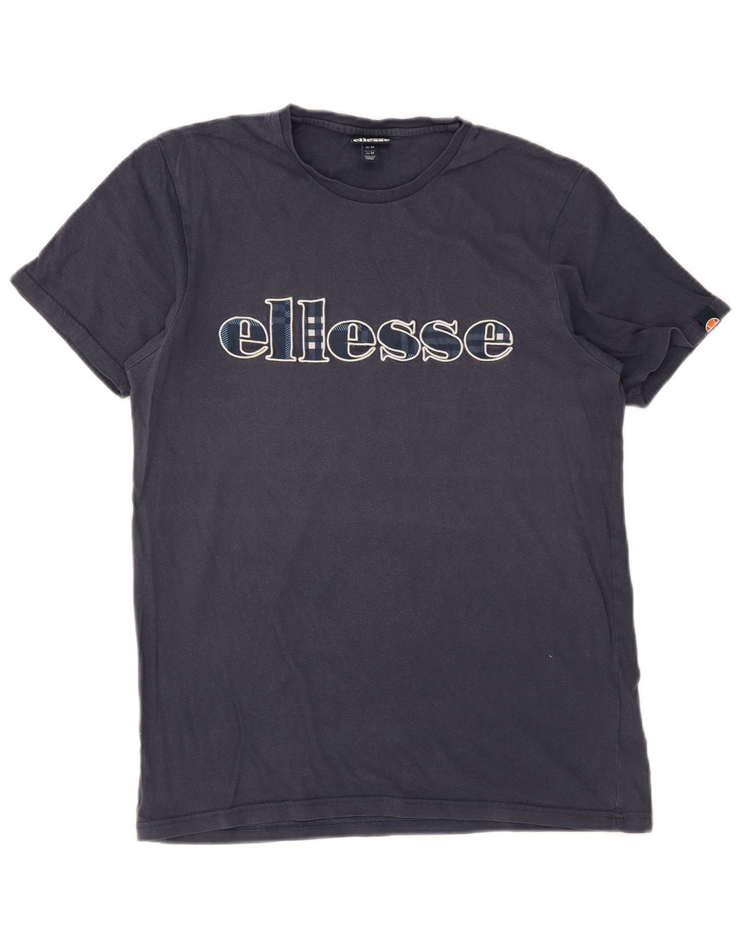 Męska koszulka z grafiką Ellesse Top, średnia, granatowa bawełna