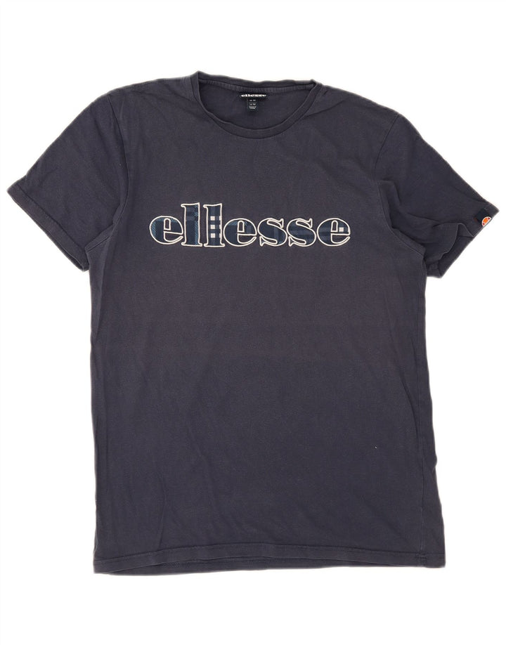 Męska koszulka z grafiką Ellesse Top, średnia, granatowa bawełna
