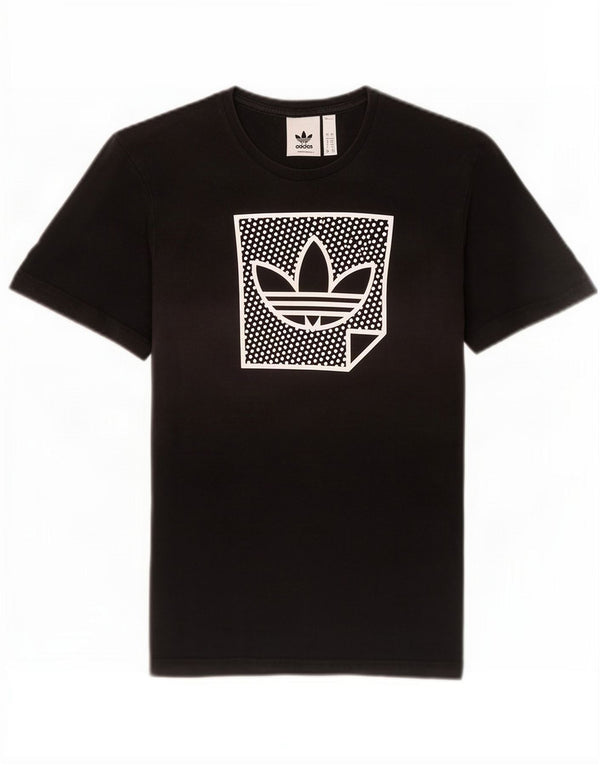 Męska koszulka graficzna Adidas Top mała czarna