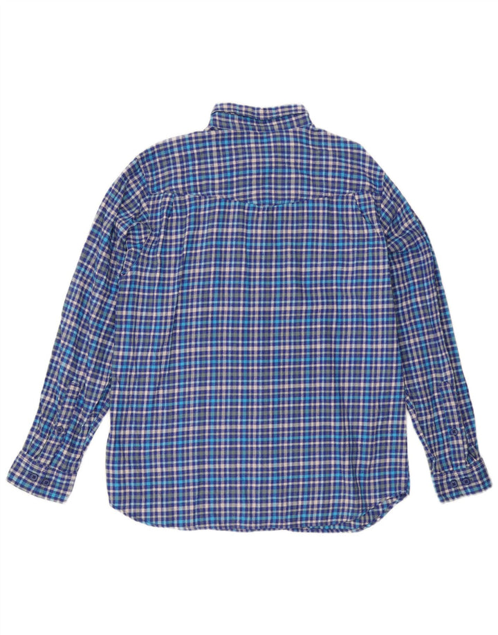 Męska koszula flanelowa Columbia Omni-Wick, bawełniana w średnią niebieską kratkę