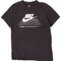 Męski T-shirt z grafiką Nike, mały, czarny, bawełniany
