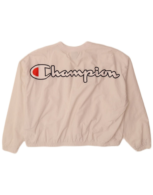 Damski dres Champion Graphic Oversize z pulowerem Top UK 10 Small White