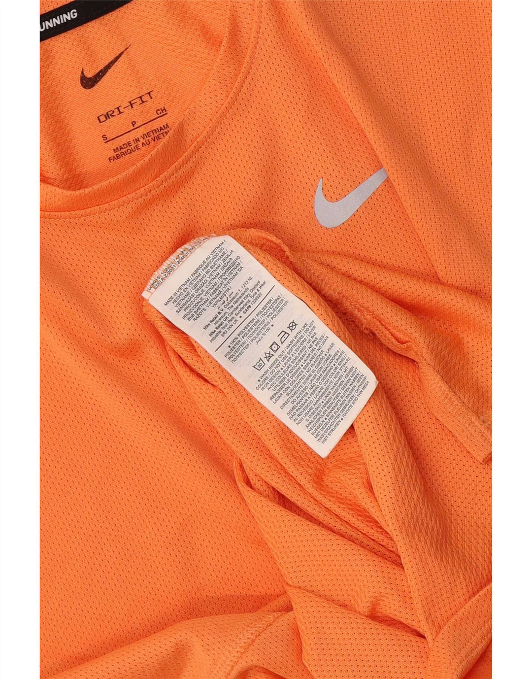 Damska koszulka Nike Dri Fit Top UK 10, mały, pomarańczowy poliester