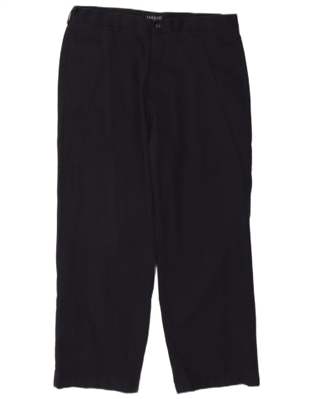 Spodnie męskie IZOD proste chino W36 L29 granatowe bawełniane