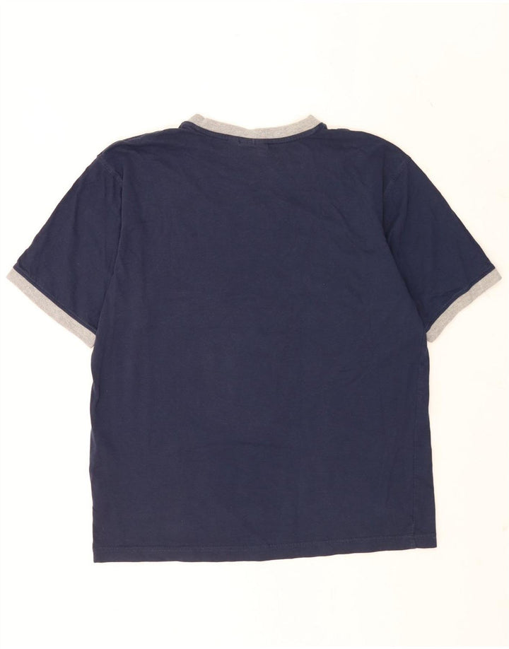 T-shirt męski Fila, duży, granatowy, bawełniany