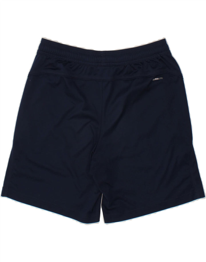 ADIDAS Boys Sport Shorts 13-14 Years Navy Blue Polyester Vintage Adidas and Second-Hand Adidas from Messina Hembry 