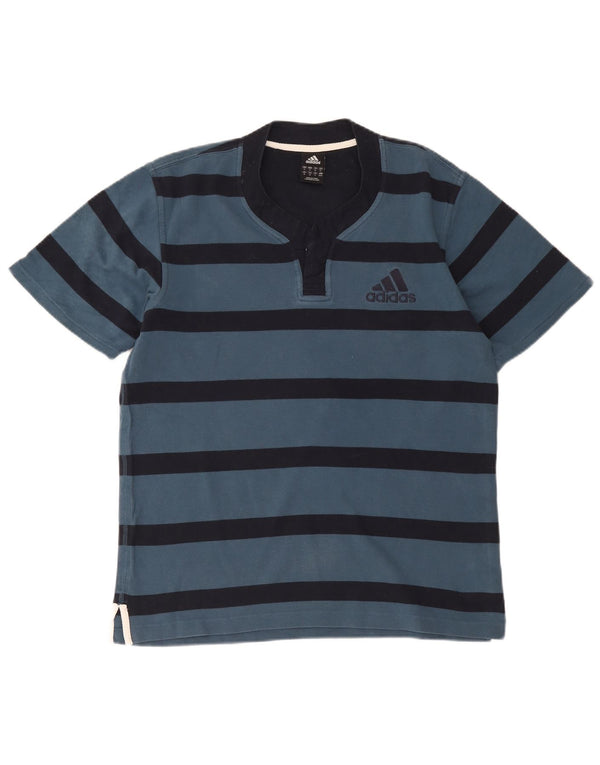 Adidas Męska koszulka Top Medium Blue Striped Cotton