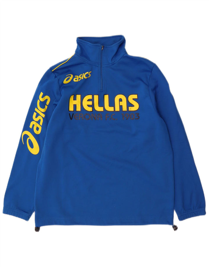 Chłopięcy dres Asics HELLAS VERONA z grafiką, 11-12 lat, niebieski