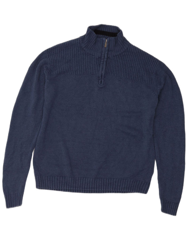 Męski sweter zapinany na zamek Pierre Cardin 2XL Granatowy akryl