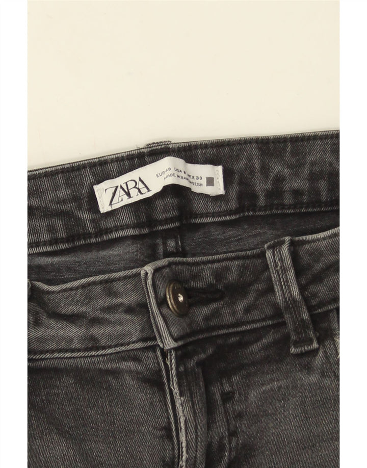 Damskie jeansy rurkowe Zara w trudnej sytuacji EU 40 Medium W30 L27 szare