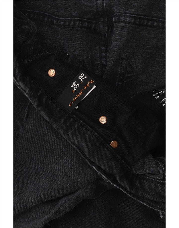 Nudie Męskie jeansy slim W34 L28 Czarna bawełna