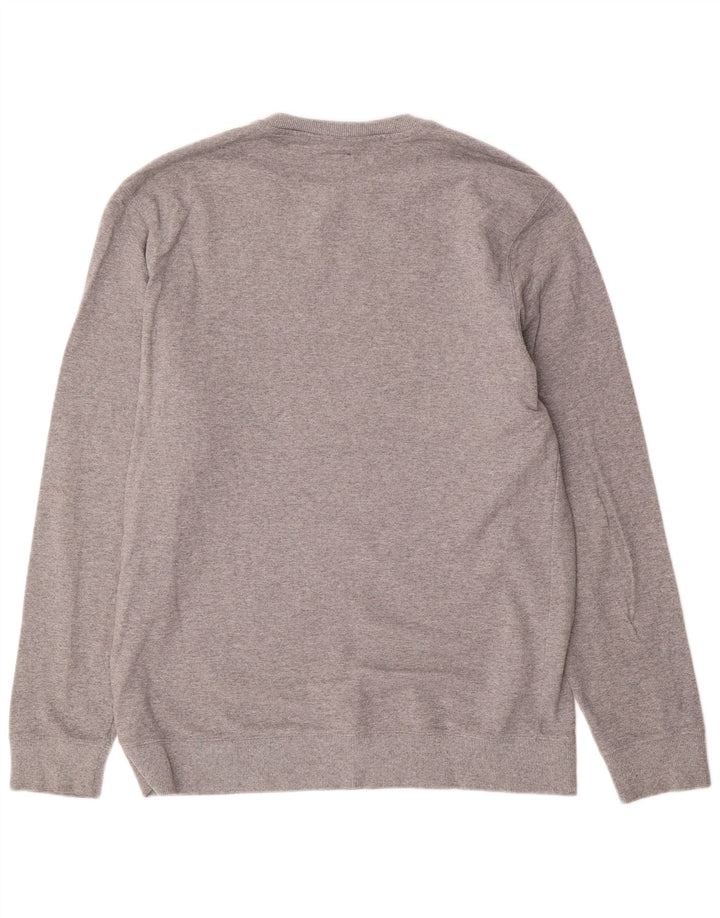 Męski sweter z grafiką Vans XL, szary, bawełniany