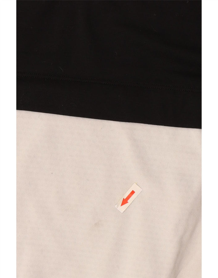 Damska koszulka do biegania Nike z długim rękawem, UK 6 XS, czarny poliester z blokami kolorów