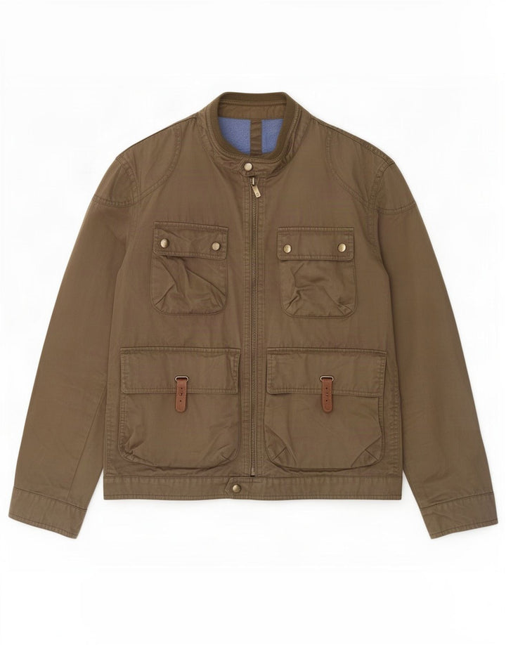 Męska kurtka użytkowa Massimo Dutti UK 42 XL, bawełniana khaki