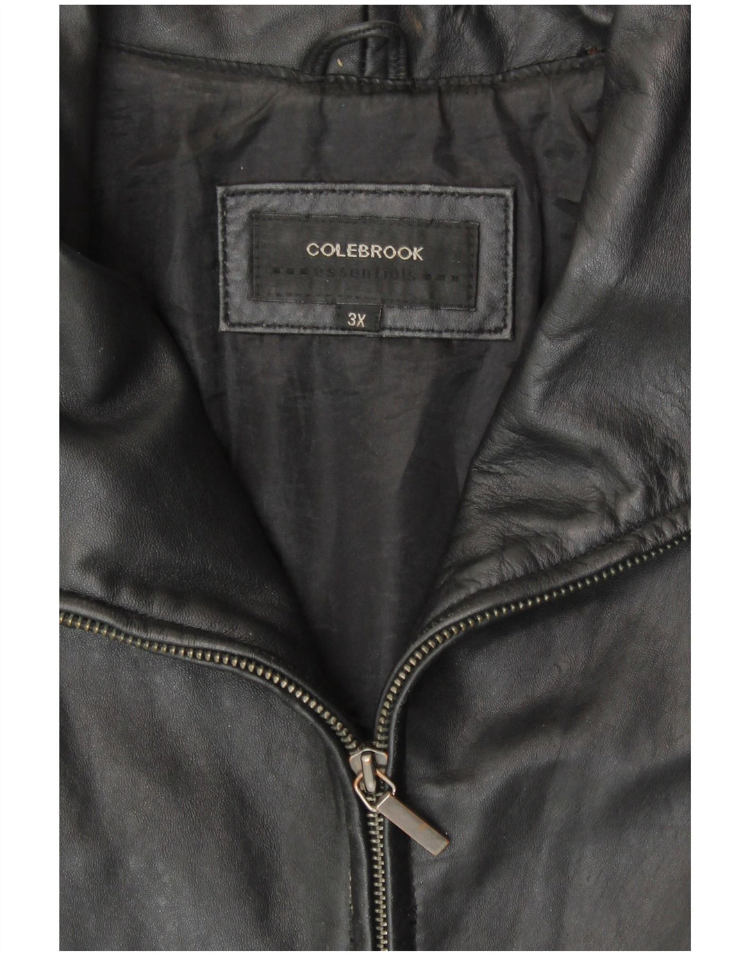 Kurtka skórzana damska Colebrook UK 22 3XL Czarna skóra