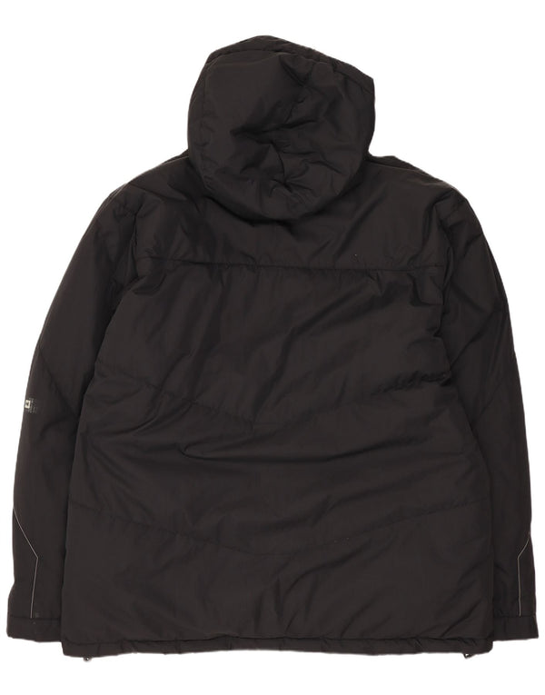 Męska ocieplana kurtka z kapturem Helly Hansen UK 42 XL, czarny nylon