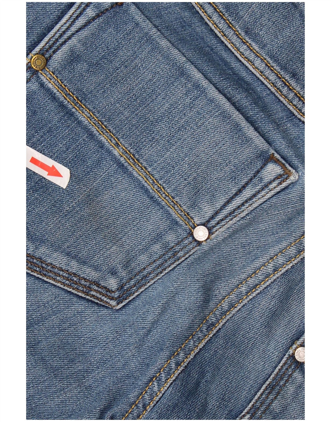 DIESEL Damskie proste dżinsy Reckfly W29 L32 Niebieskie bawełniane