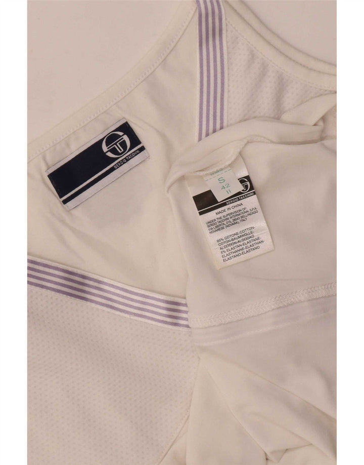 Damska kamizelka Sergio Tacchini Top UK 10 Small White Cotton