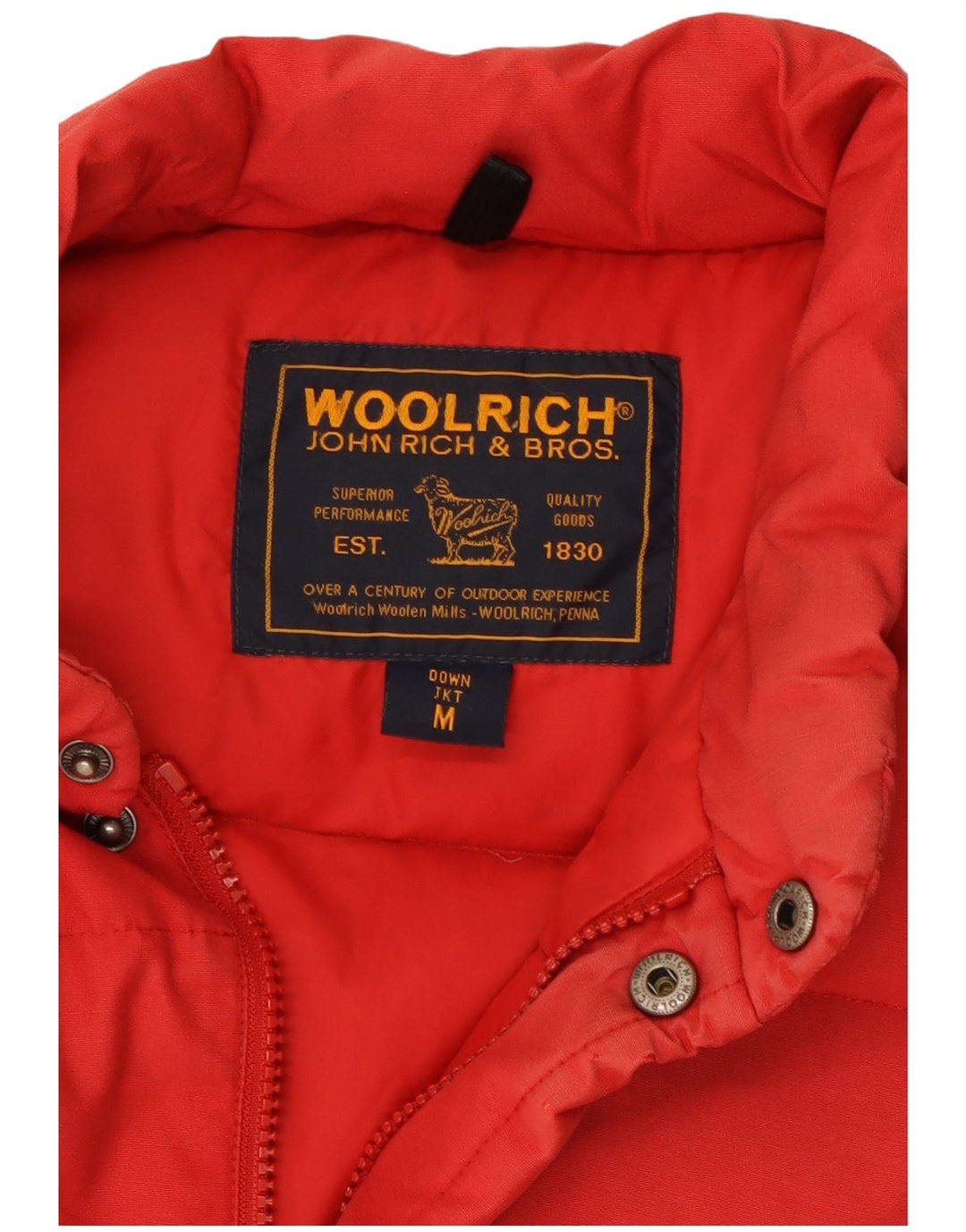 Męska wyściełana kamizelka WOOLRICH UK 38 Medium Red