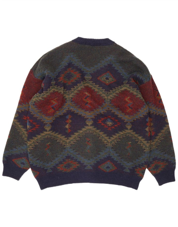 Marks & Spencer Męski sweter St. Michael Cardigan XL Granatowy Retro