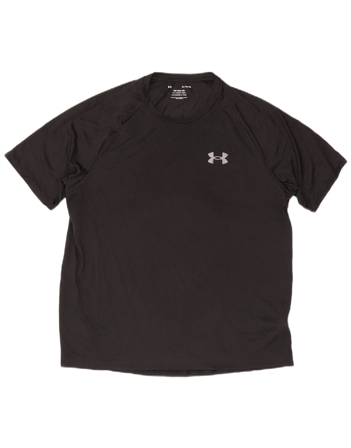 Under Armour Męski T-shirt Top XL, czarny, poliester