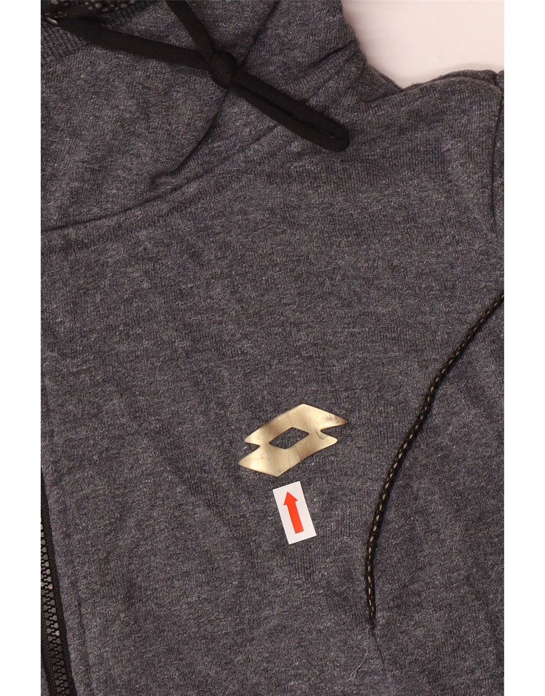 Damski sweter z kapturem i zamkiem LOTTO UK 16, duży, szary