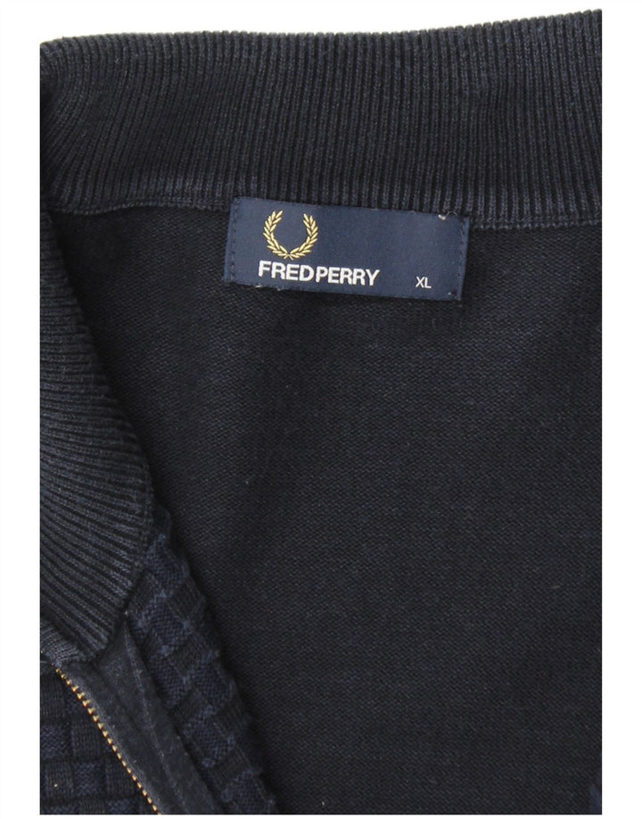 Sweter męski Fred Perry XL granatowy