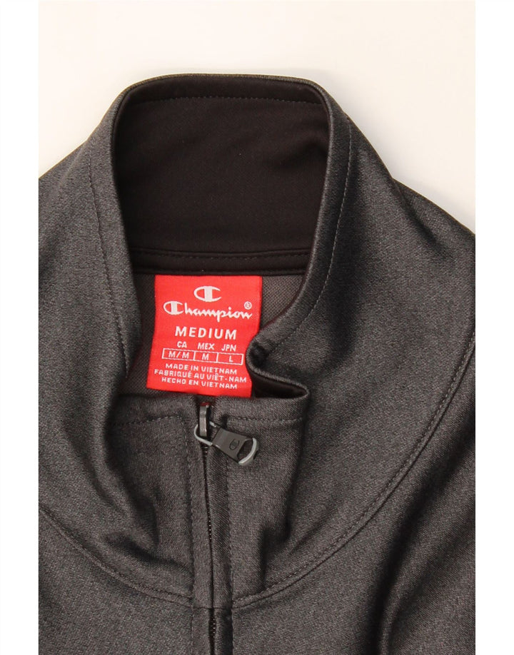 CHAMPION Mens Tracksuit Top Jacket Medium Grey Polyester Vintage Champion and Second-Hand Champion from Messina Hembry 