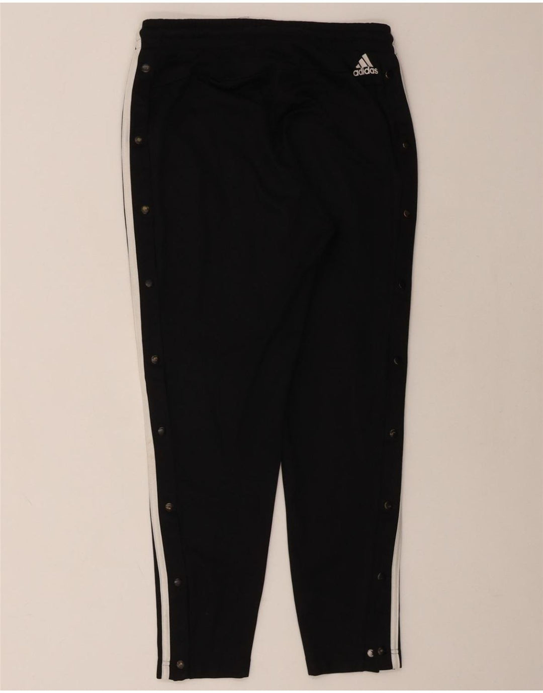 Damskie spodnie dresowe ADIDAS UK 8/10, małe, czarne, poliestrowe