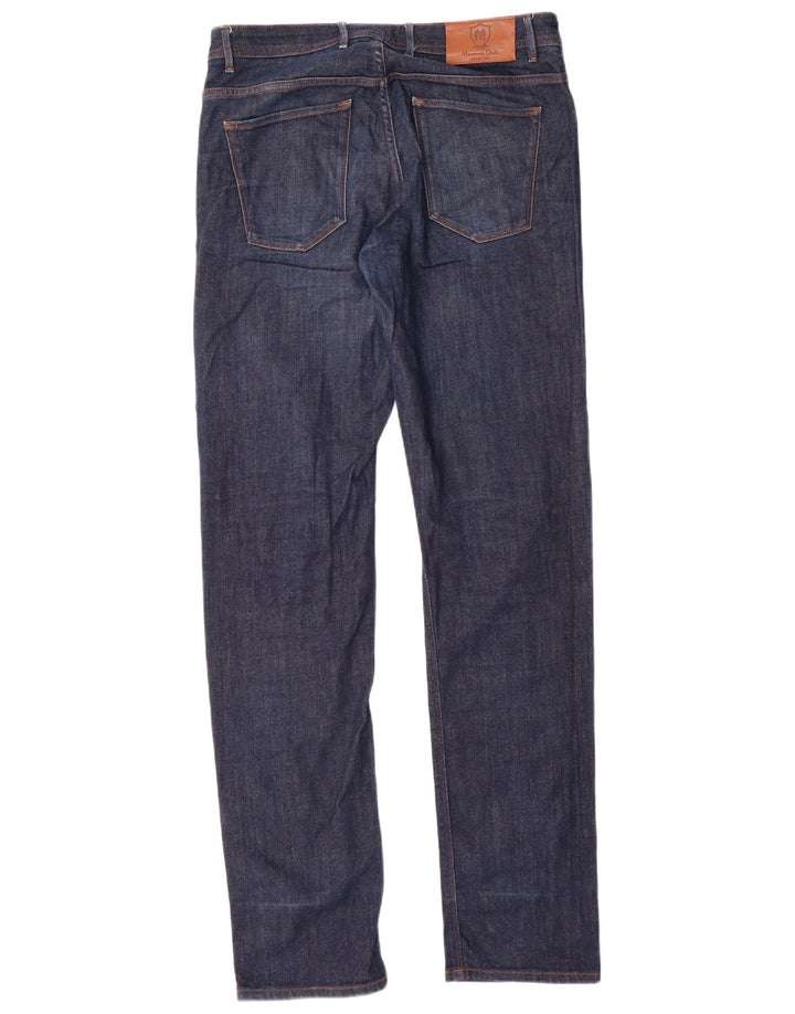 MASSIMO DUTTI Męskie jeansy slim EU 38 Small W30 L34 Granatowa bawełna