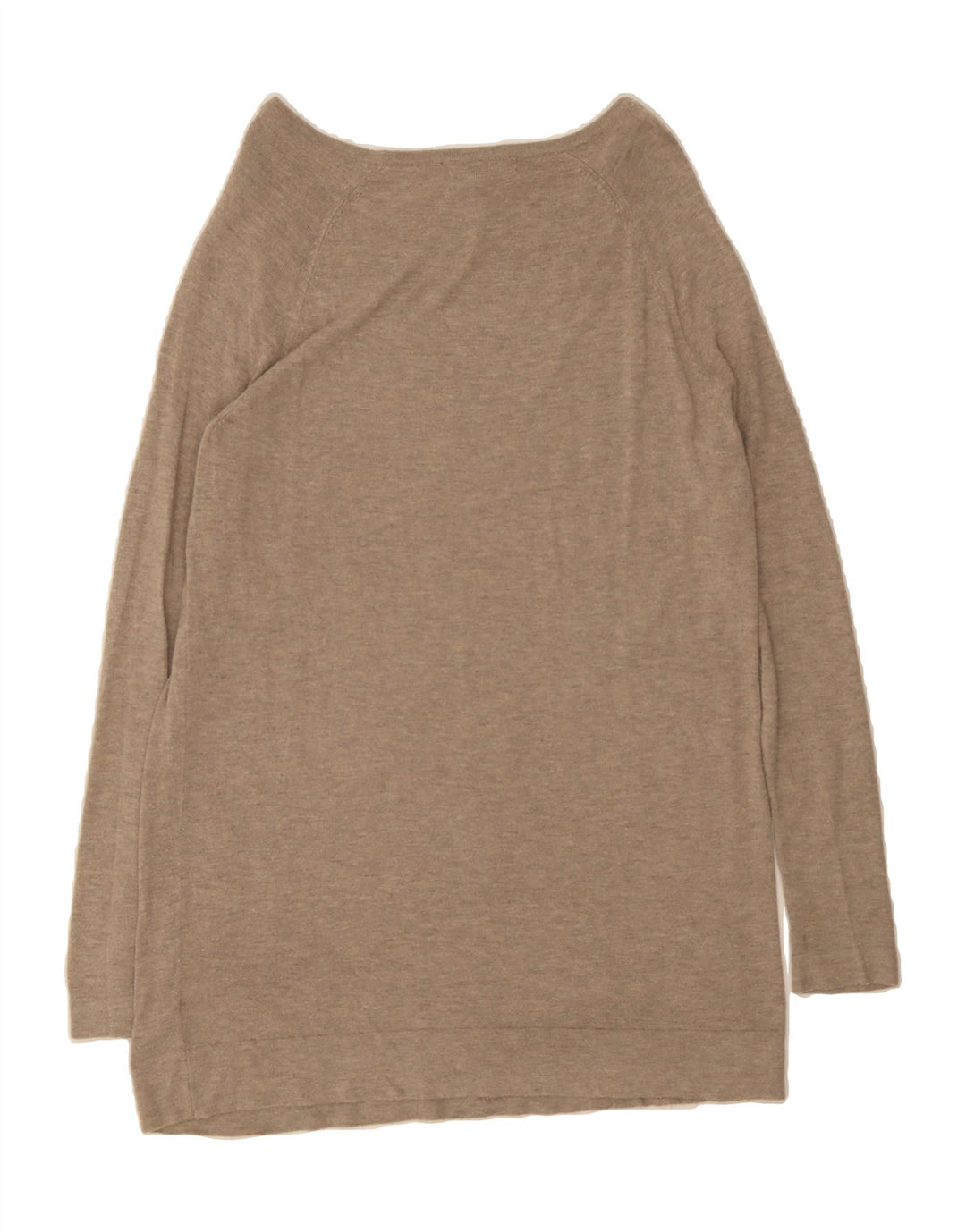 MOSSIMO Womens Long Sleeve Jumper Dress UK 14 Medium Beige Nylon Vintage Mossimo and Second-Hand Mossimo from Messina Hembry 