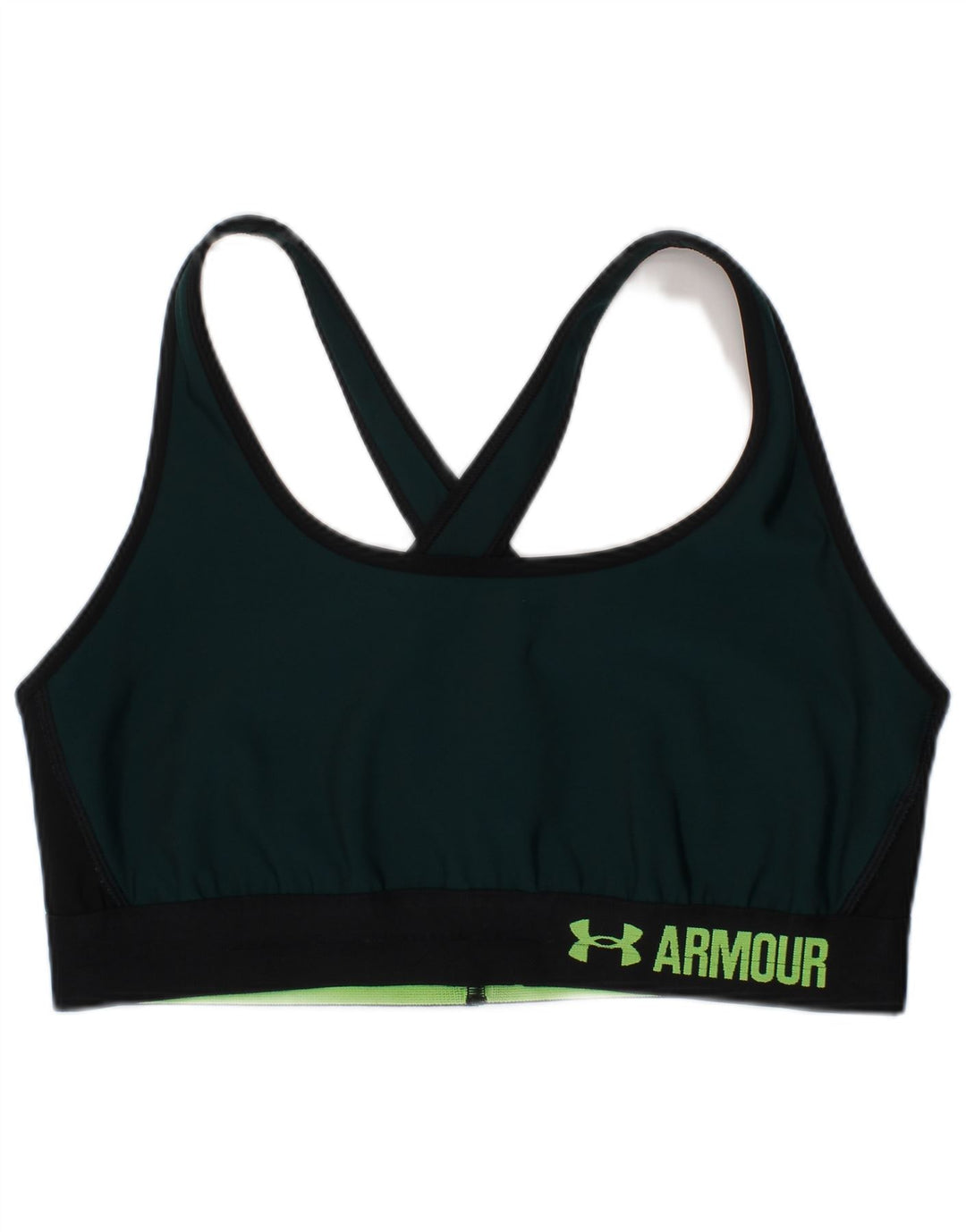 Damski top biustonosza sportowego Under Armour Compression Graphic, duży, zielony