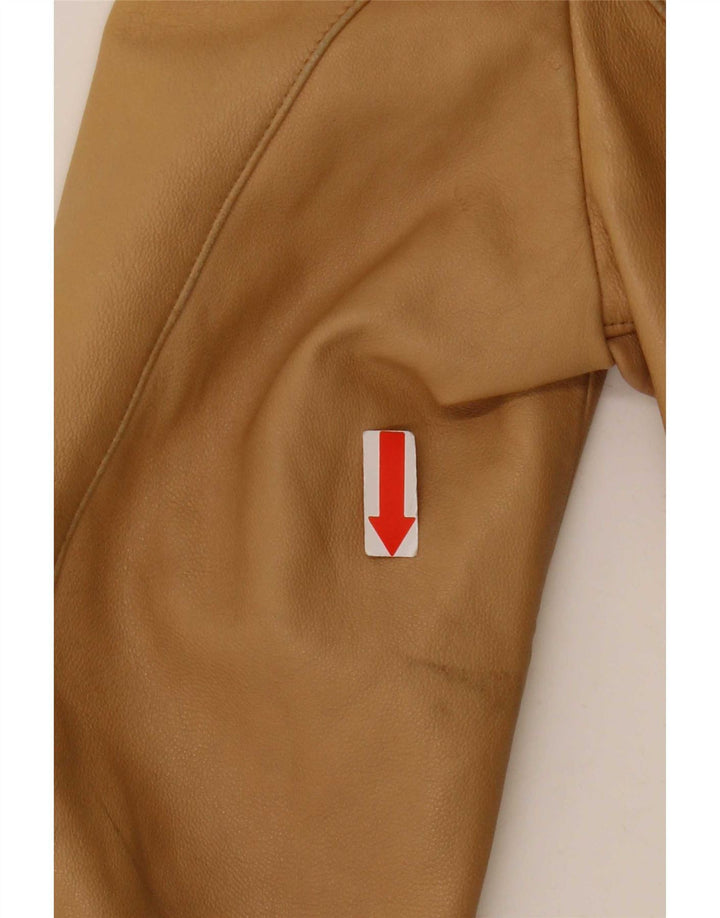 Damska kurtka skórzana York IT 42 Medium Beige