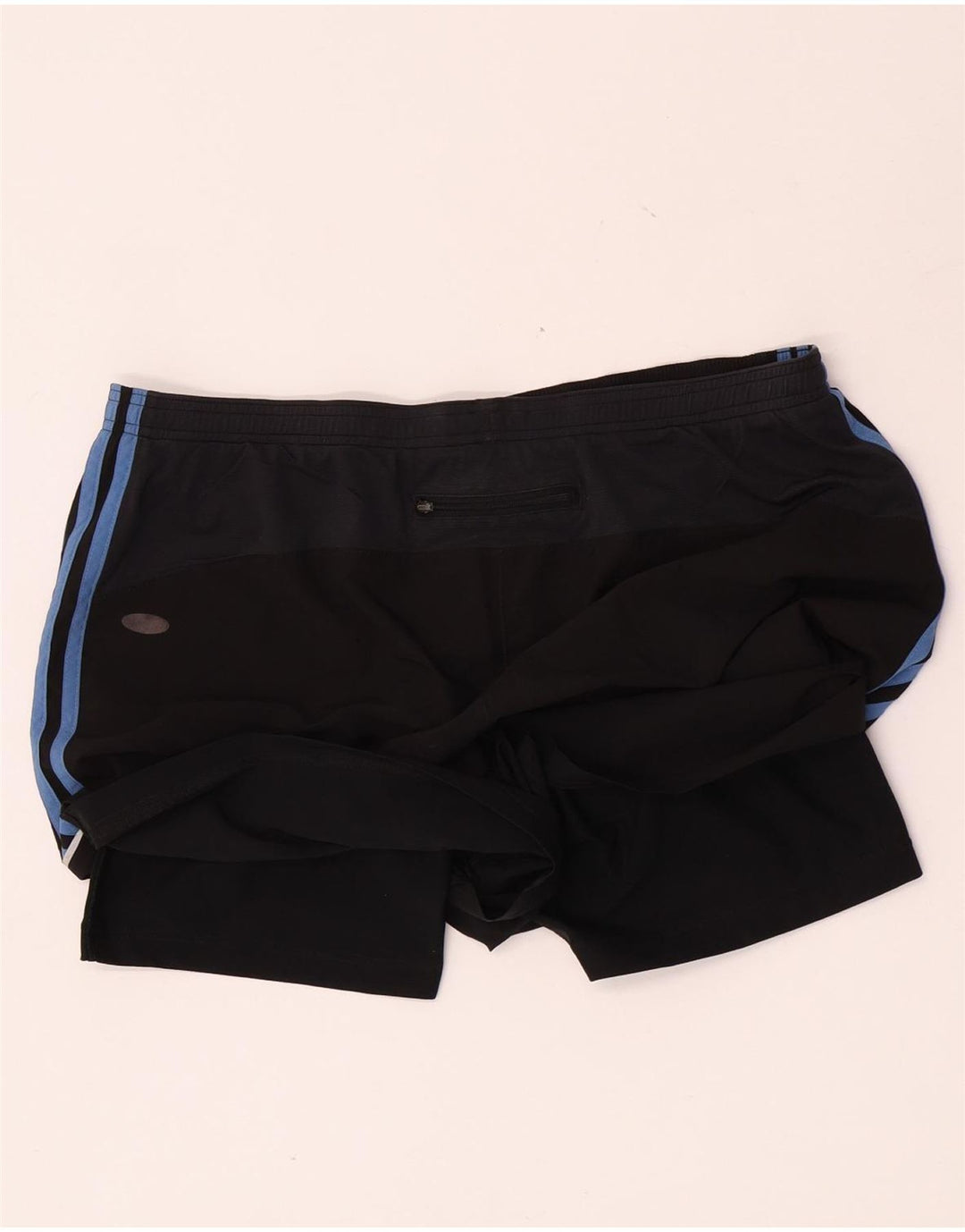 Męskie spodenki sportowe Adidas, duże, czarne, z blokami kolorów, poliestrowe