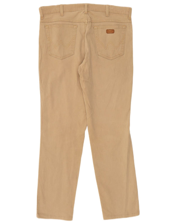 Męskie spodnie codzienne Wrangler Texas Stretch Straight W36 L30 Beżowa bawełna