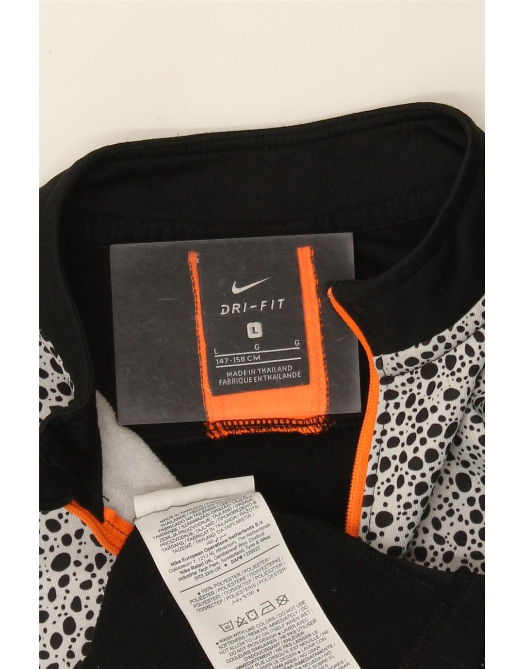 Chłopięcy dres NIKE z grafiką, na 12-13 lat, duży, w czarne cętki