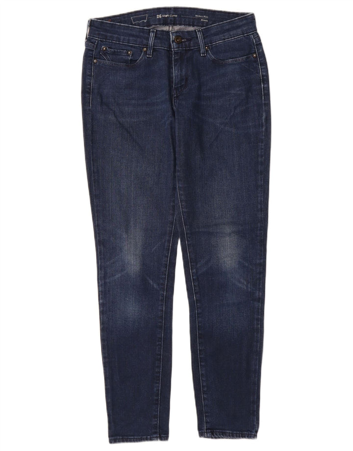 Damskie jeansy Levi's Slight Curve Modern Rise Skinny W26 L30 Granatowe