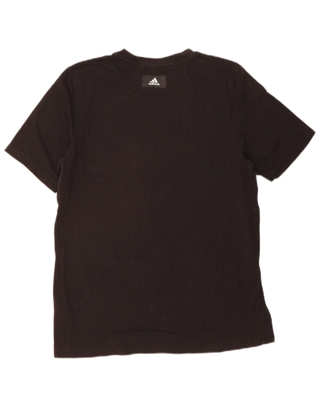 ADIDAS Mens Graphic T-Shirt Top Medium Black Cotton