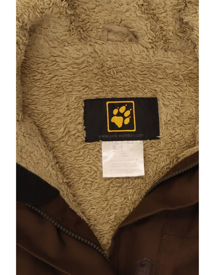 Damski płaszcz wiatrówkowy Jack Wolfskin Sherpa UK 12/14 Średni brąz