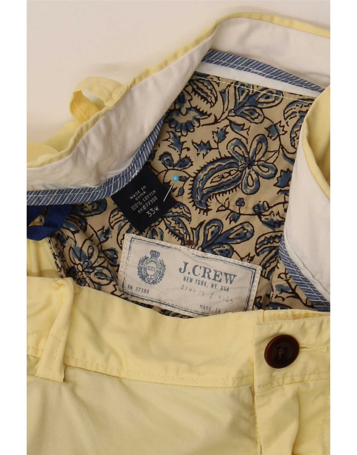 Męskie spodenki chino J. Crew W33, średnia żółta bawełna