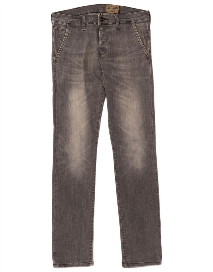 Wrangler Męskie Spencer Slim Jeans W30 L34 Szara bawełna