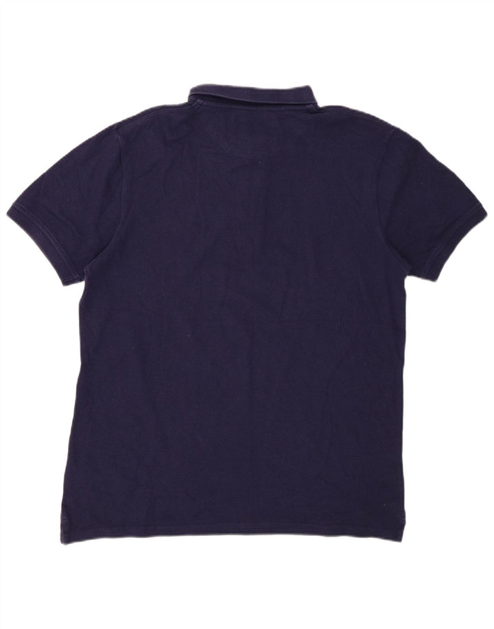Męska koszulka polo LYLE & SCOTT, średnia, granatowa, bawełniana