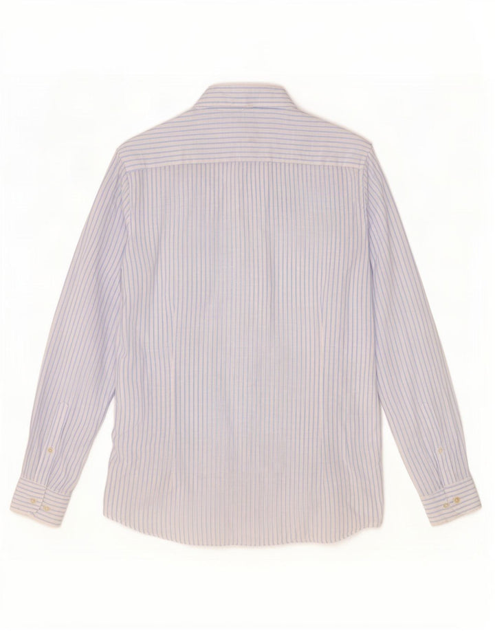 Koszula męska Massimo Dutti, duża, niebieska, lniana w prążki