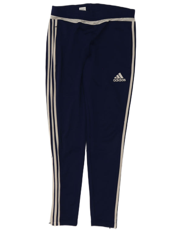 Męskie legginsy Adidas Climacool, małe, granatowe, poliestrowe