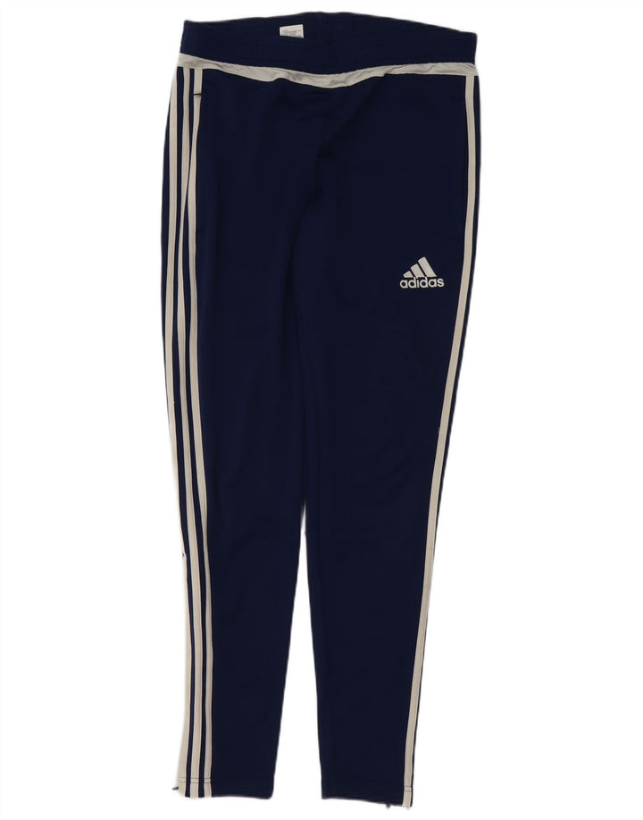 Męskie legginsy Adidas Climacool, małe, granatowe, poliestrowe