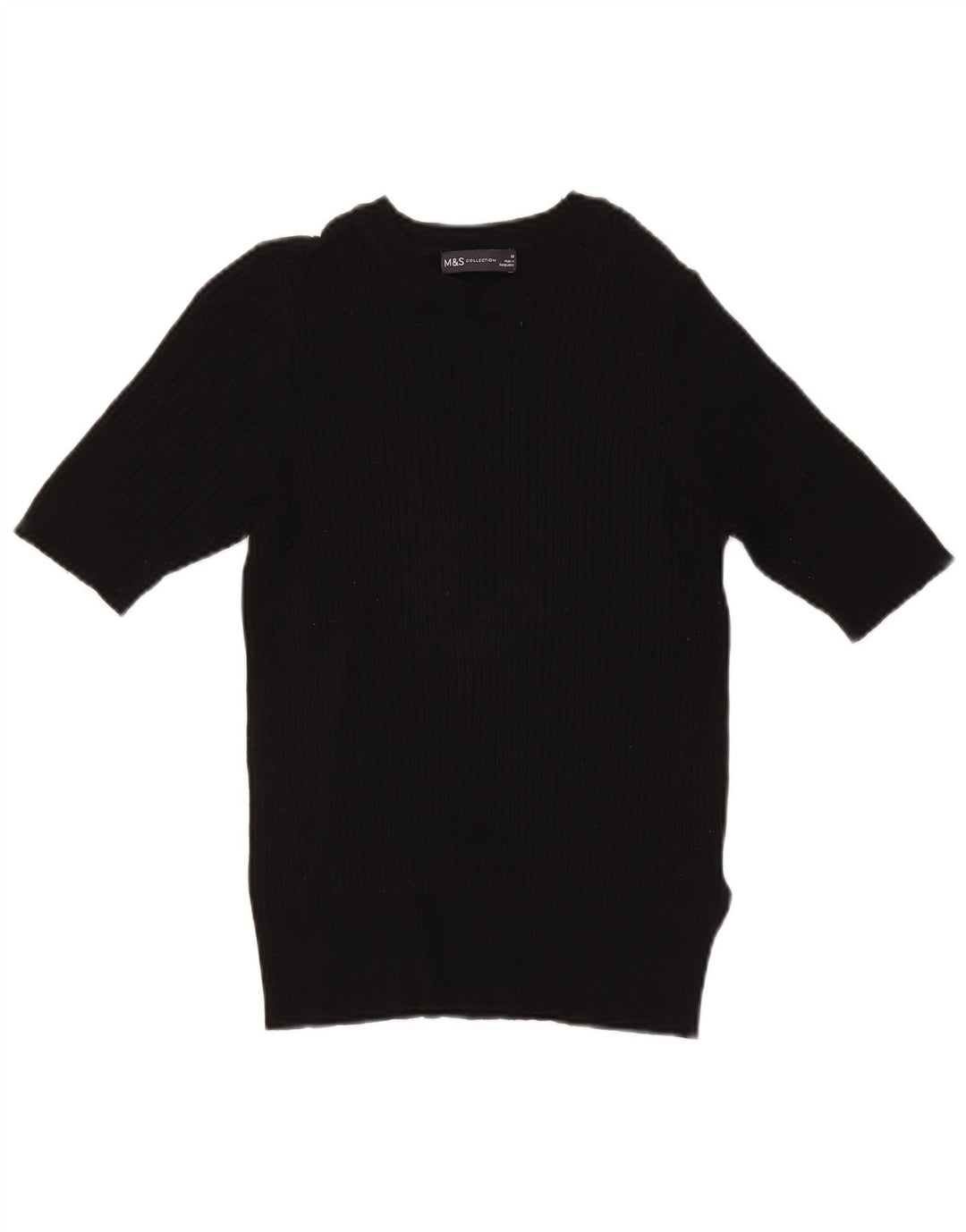 Marks & Spencer Damski sweter z dekoltem w łódkę, UK 14, średni czarny