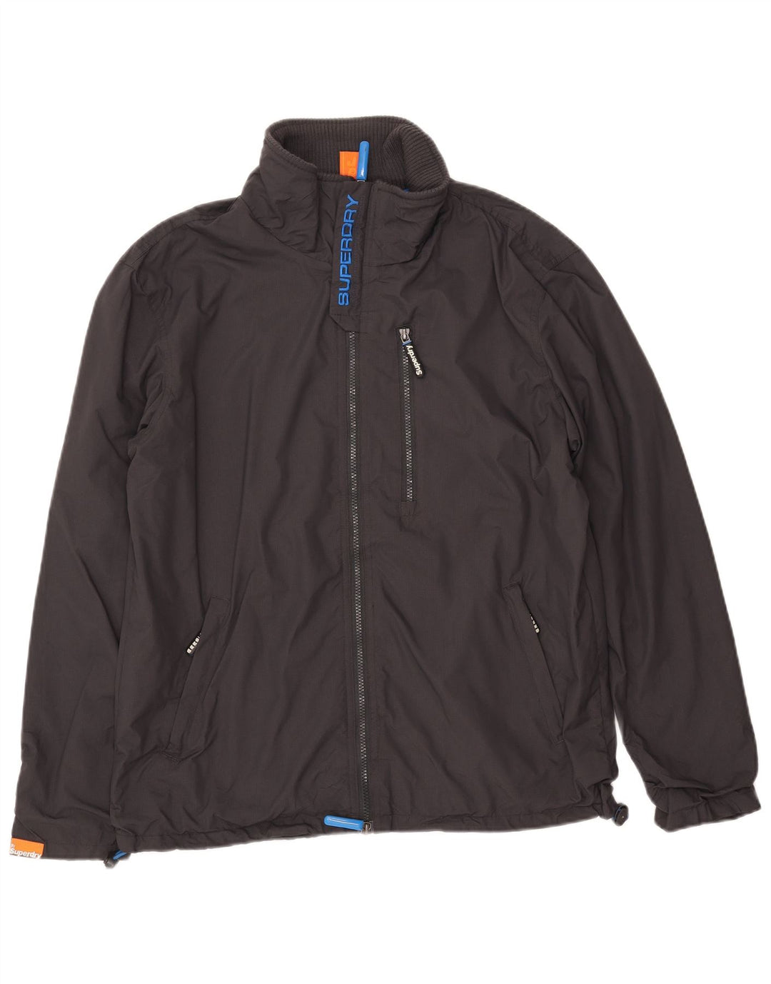 Męska kurtka bomber Superdry The Windhiker Graphic UK 40, duży, szary nylon